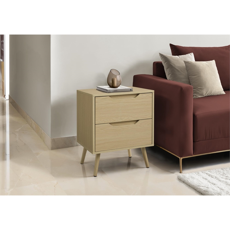 Accent Table - Side - End - Nightstand - Living Room - Natural Laminate