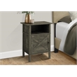 Accent Table - Side Table - End - Living Room - Storage - Dark Bronze Laminate