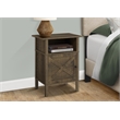 Accent Table - Side Table - End - Living Room - Storage - Dark Oak Laminate