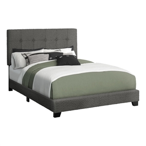 bed - full size - bedroom - upholstered - frame only - transitional