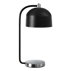 Lighting - 18&quoth - Table Lamp - Black Metal - Silver Metal - Contemporary