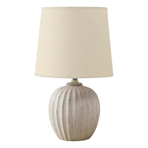 Lighting - 19&quoth - Table Lamp - Beige Resin - Beige Shade - Transitional