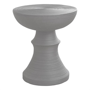 Accent Table - 25&quotH - Indoor Or Outdoor - Living Room - Nightstand - Gray