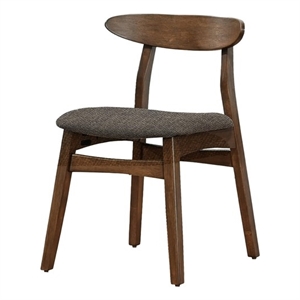 Dining Chair - 32&quotH - Set Of 2 - Kitchen - Dining Room - Dark Walnut - Wood