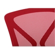 Office Chair - Adjustable Height - Swivel - Ergonomic - Armrests - Red Mesh