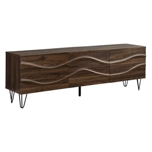 Tv Stand - 72&quot - Console - Media Center - Engineered Wood - Brown