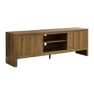 Tv Stand - 72&quot - Console - Media Center - Storage - Living Room - Dark Walnut
