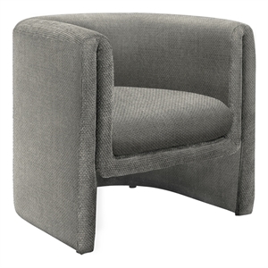 Accent Chair - 29&quoth - Upholstered - Living Room - Bedroom - Light Gray Fabric