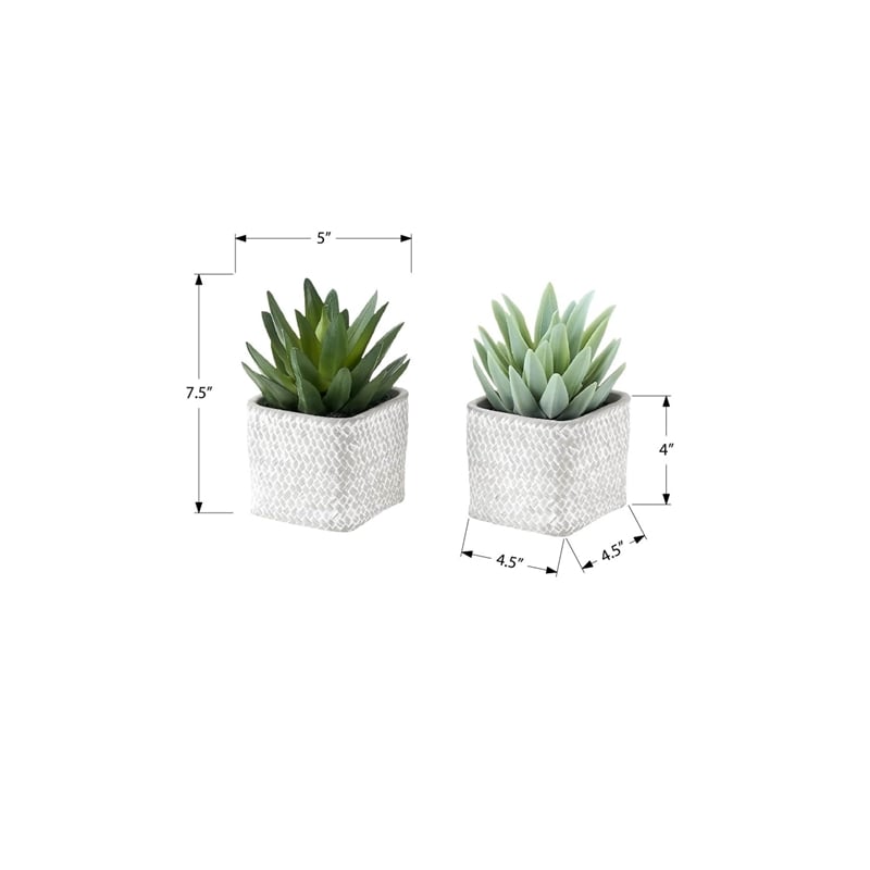 Artificial Plant - Set Of 2 - 8