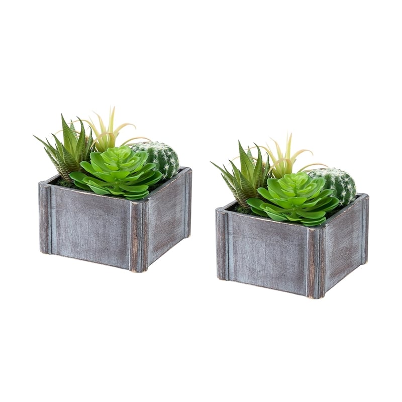 Artificial Plant - Set Of 2 - 8