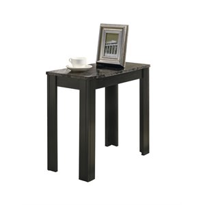 Accent Table Side End Nightstand Lamp Living Room Bedroom Laminate Black