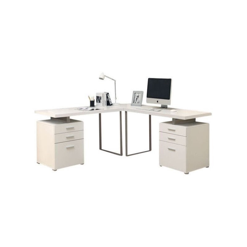 Computer Desk White L Shaped Corner I7027 3 Cymax S Banner Image