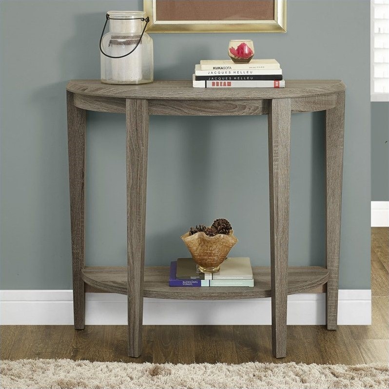 Accent Table Console Entryway Narrow Sofa Bedroom Laminate Brown