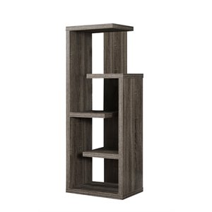 monarch 48 inch accent display unit in dark taupe