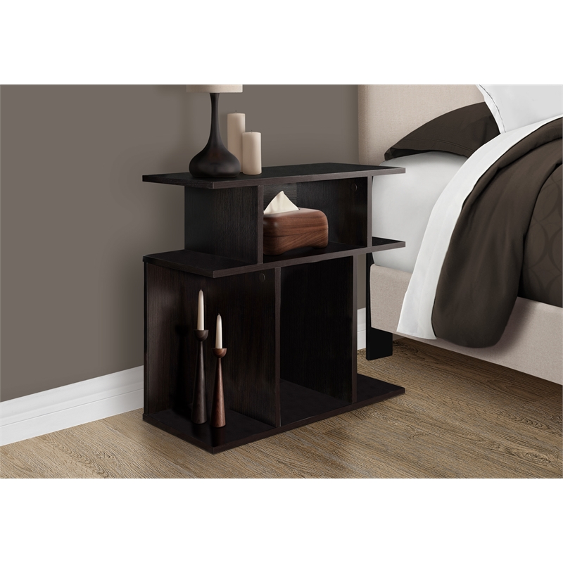 Accent Table Side End Nightstand Lamp Living Room Bedroom Laminate Brown