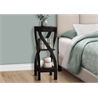 Accent Table Side End Plant Stand Square Bedroom Laminate Brown