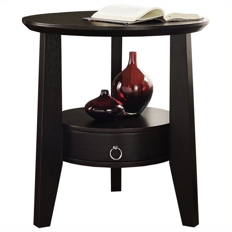32 Hall Console Accent Table In Cappuccino I 2540