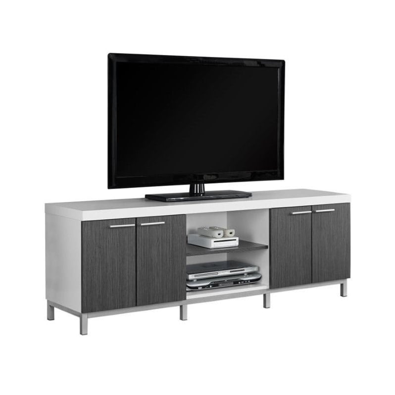 Tv Stand 60 Inch Console Living Room Bedroom Laminate White