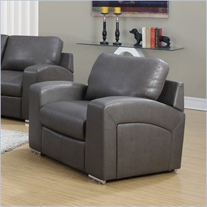 Leather Chair in Gray