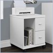 Office File Cabinet Printer Cart Mobile Storage Work Laminate White