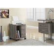 Office File Cabinet Printer Cart Mobile Storage Work Laminate Brown