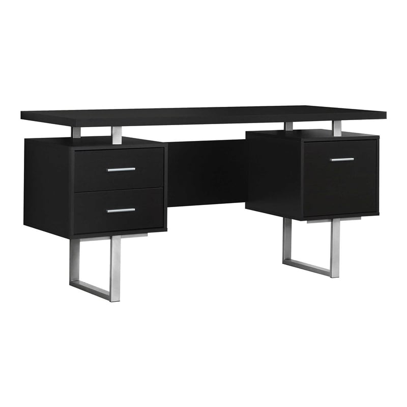 Computer Desk Home Office Laptop Storage Drawers 60