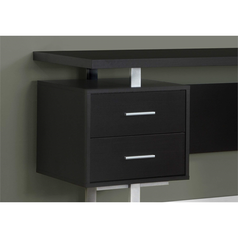 Computer Desk Home Office Laptop Storage Drawers 60