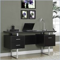 Monarch 60 Hollow Core Computer Desk In Dark Taupe I 7082