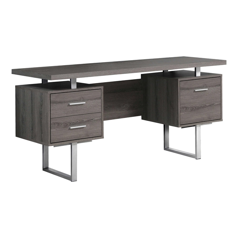Computer Desk Home Office Laptop Storage Drawers 60