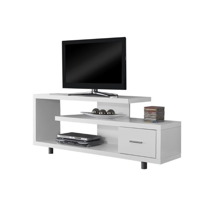 60 Hollow Core Tv Stand In White I 2573 60