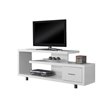 Tv Stand 60 Inch Console Living Room Bedroom Laminate White