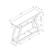 Accent Table Console Wood Narrow Sofa Bedroom Laminate Brown Espresso