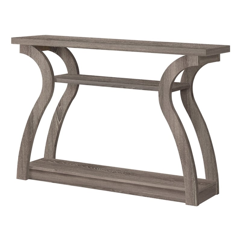 Accent Table Console Entryway Narrow Sofa Bedroom Laminate Brown