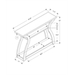 Accent Table Console Entryway Narrow Sofa Bedroom Laminate Brown
