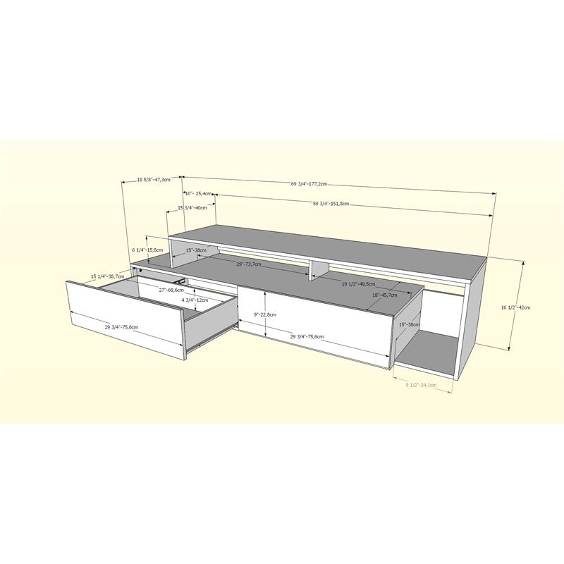 Nexera damask tv deals stand