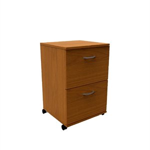 nexera 8093 essentials mobile filing cabinet 2-drawer cappuccino