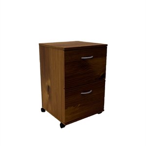 nexera 12093 essentials mobile filing cabinet 2-drawer truffle