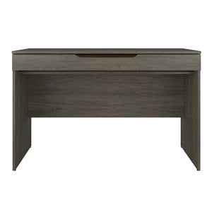 nexera 601844 arobas desk with drawer bark grey