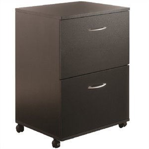 nexera 6093 essentials mobile filing cabinet 2-drawer black