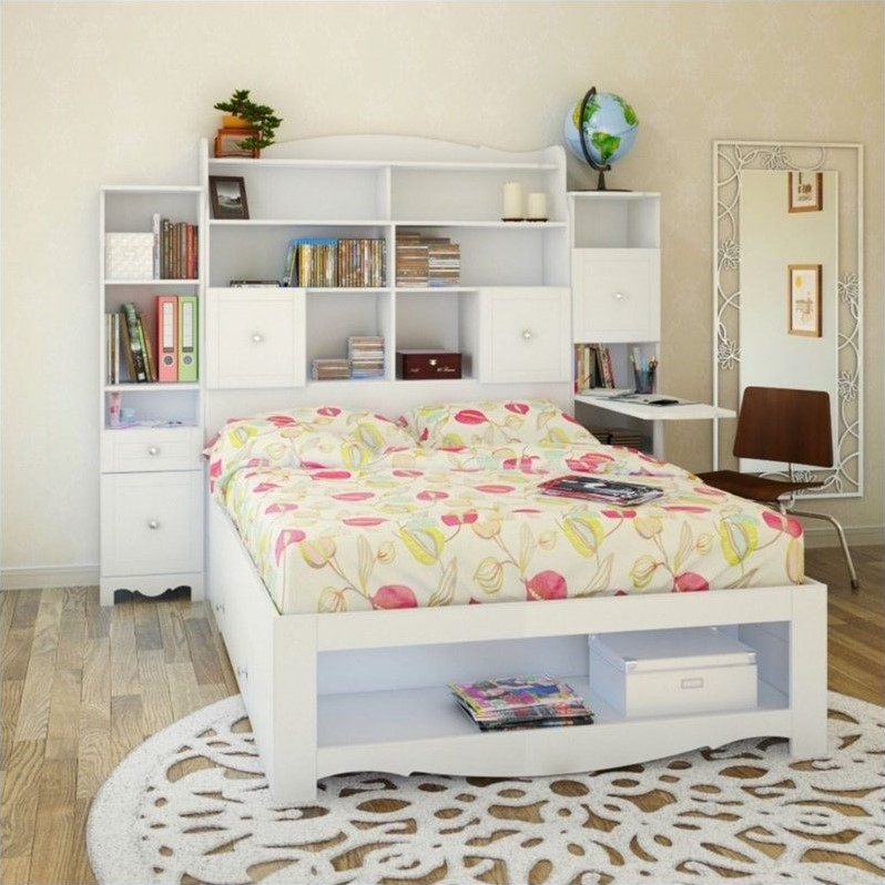 Tall Bookcase Tower in White 314303