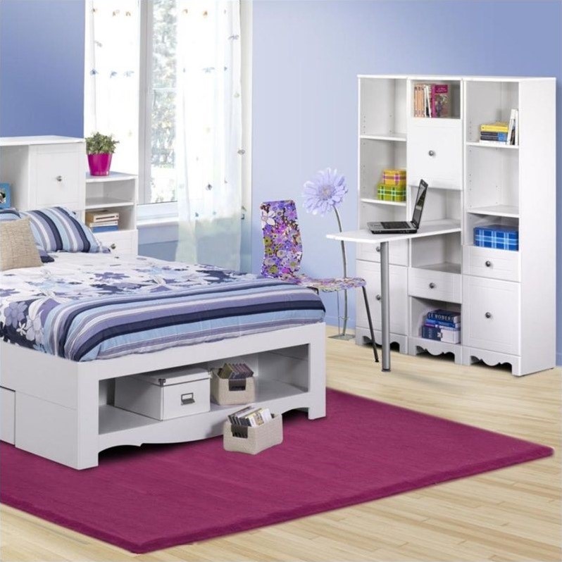 Tall Bookcase Tower in White 314303