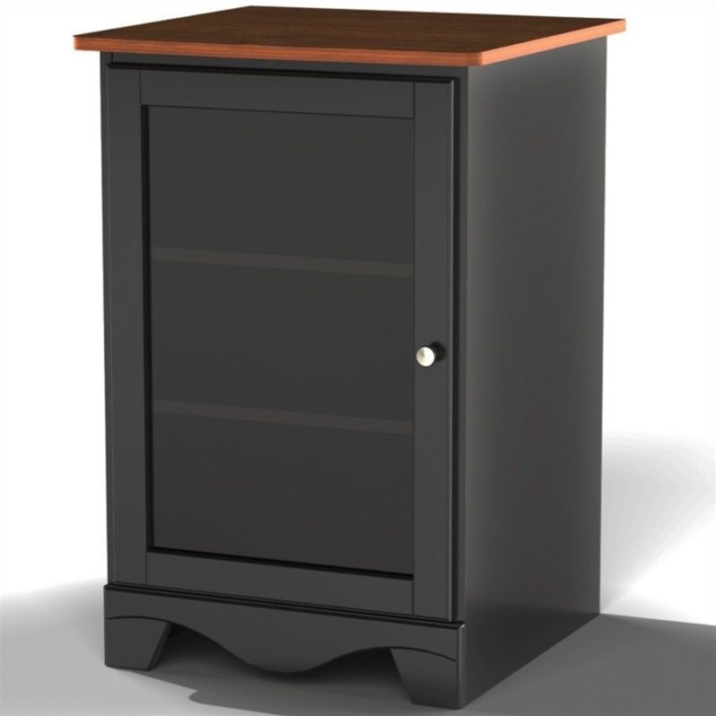 Door Audio Tower in Cherry & Black 101915