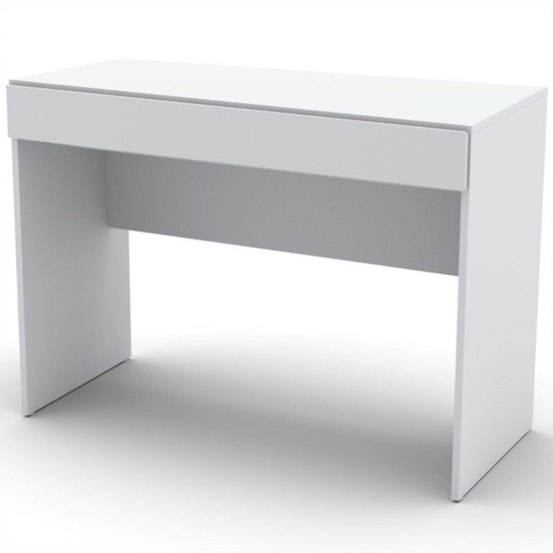 1 Drawer Desk in White 221803