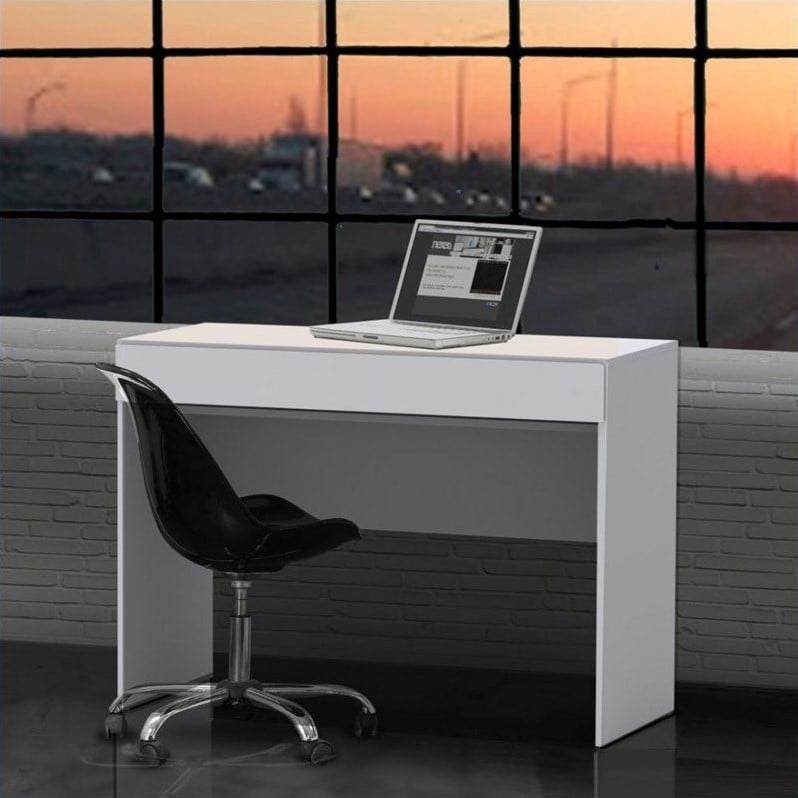 1 Drawer Desk in White 221803