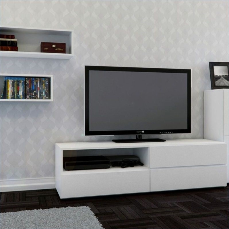 Nexera 223103 TV Stand 60inch White 223103