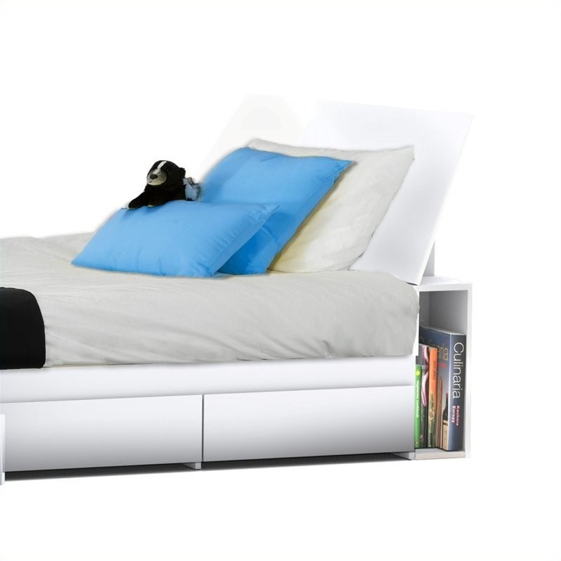 Storage Panel Headboard in White 22XX03HB