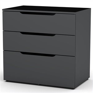 nexera next 3 drawer filing cabinet in black