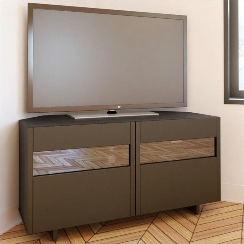 48inch Corner TV Stand in Espresso 102737