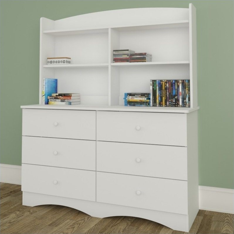 Dresser with Hutch in White 36063609KIT
