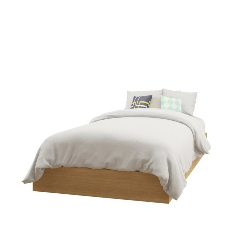 Twin Platform Bed in Maple 343905